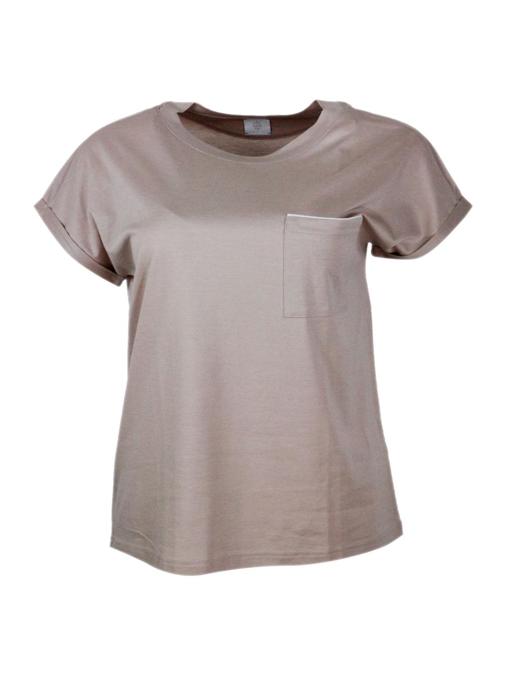 eleventy t-shirts and polos red - white 70ly 30co - women
