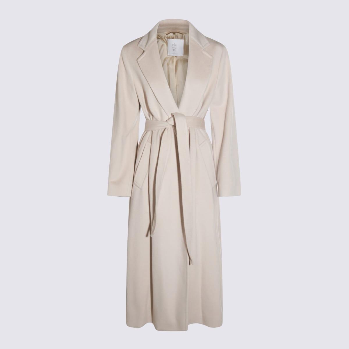 eleventy white wool coat