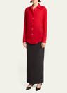 elia button down silk blouse