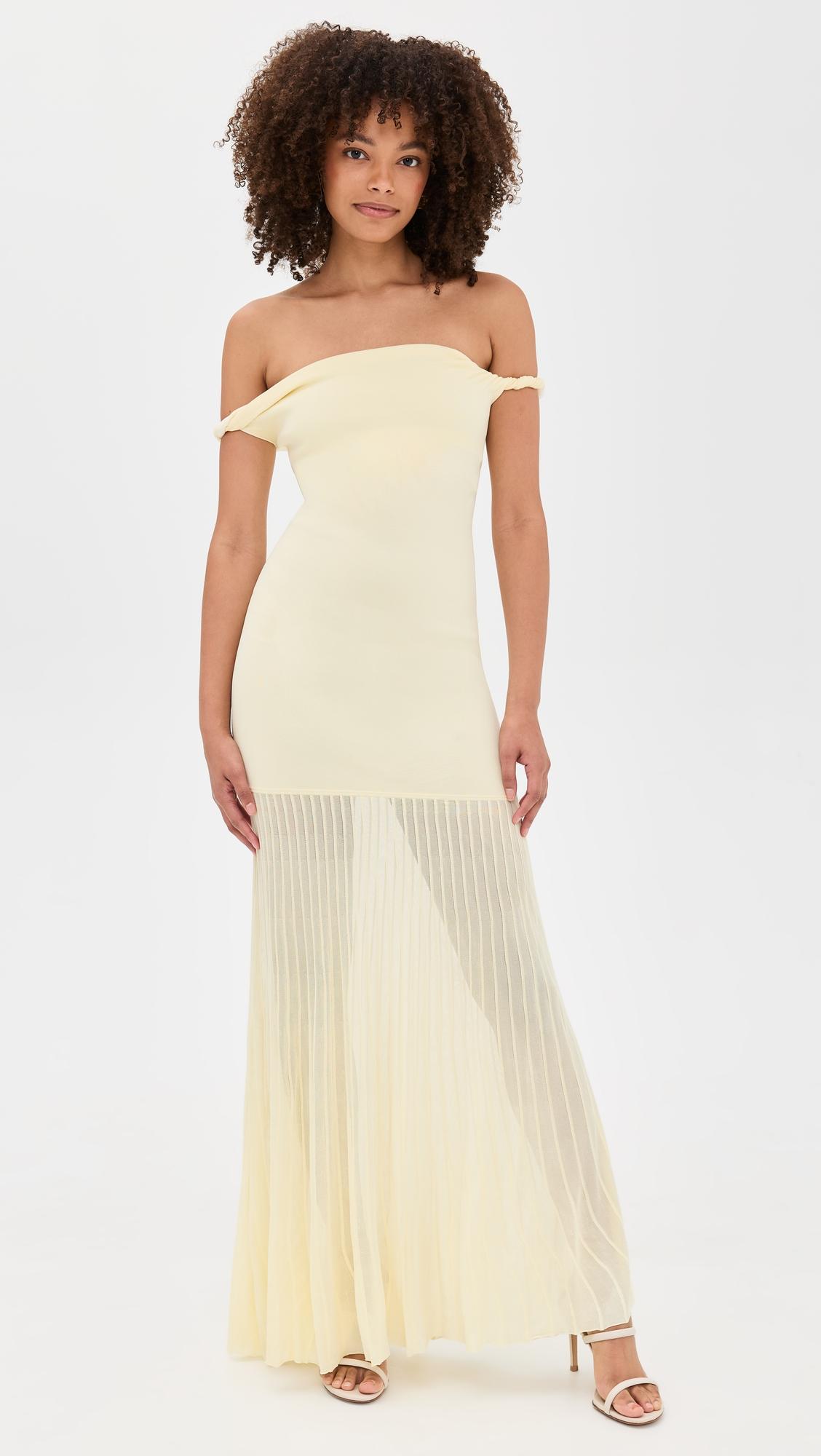 elia off shoulder twist dress