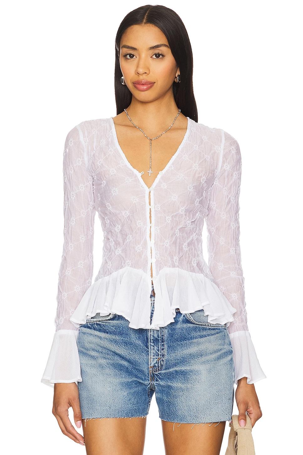 elias smocked blouse