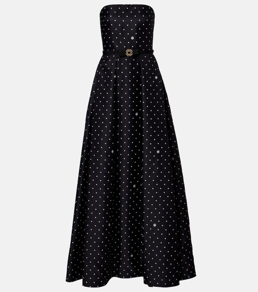 elie saab belted polka