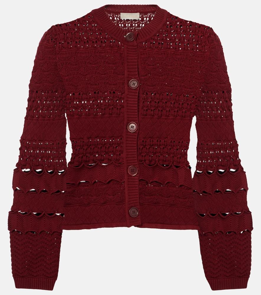 elie saab crochet cardigan