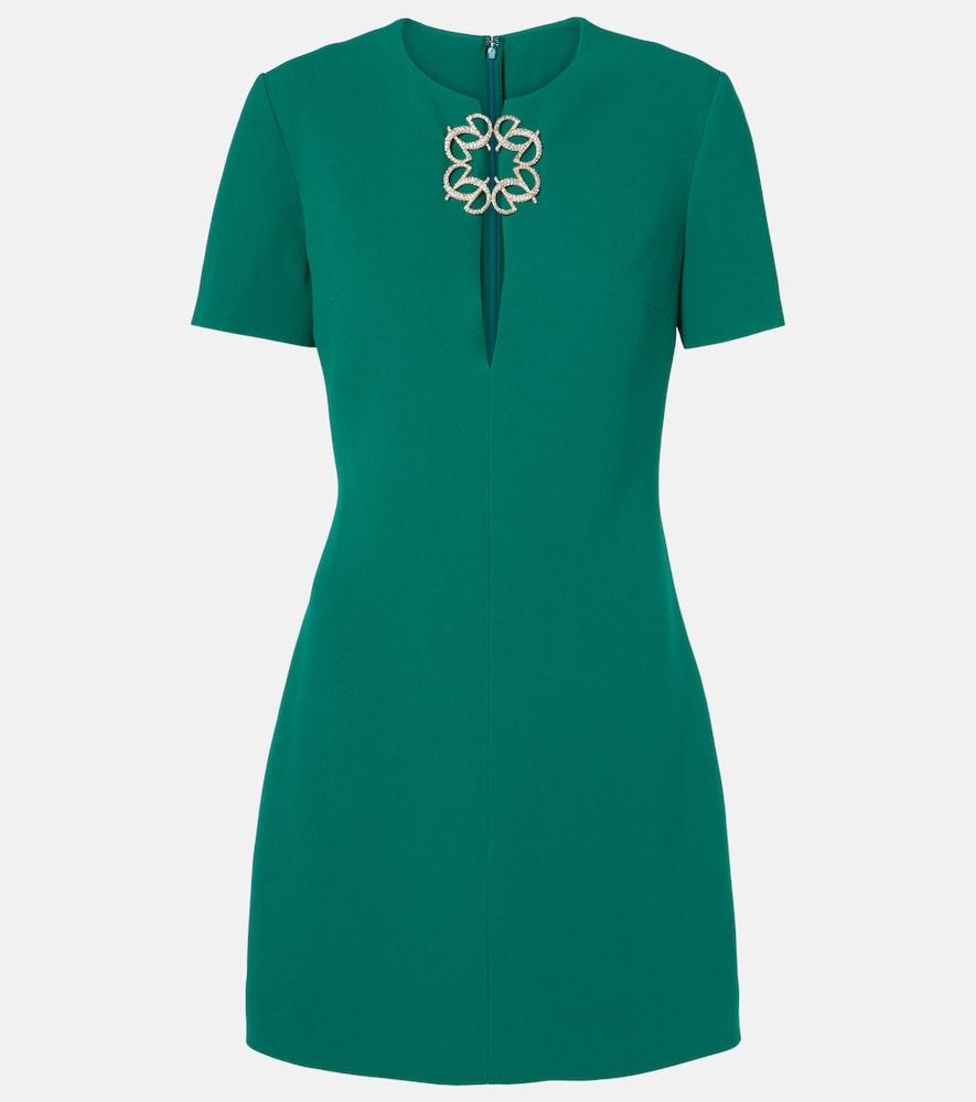 elie saab embellished cady minidress