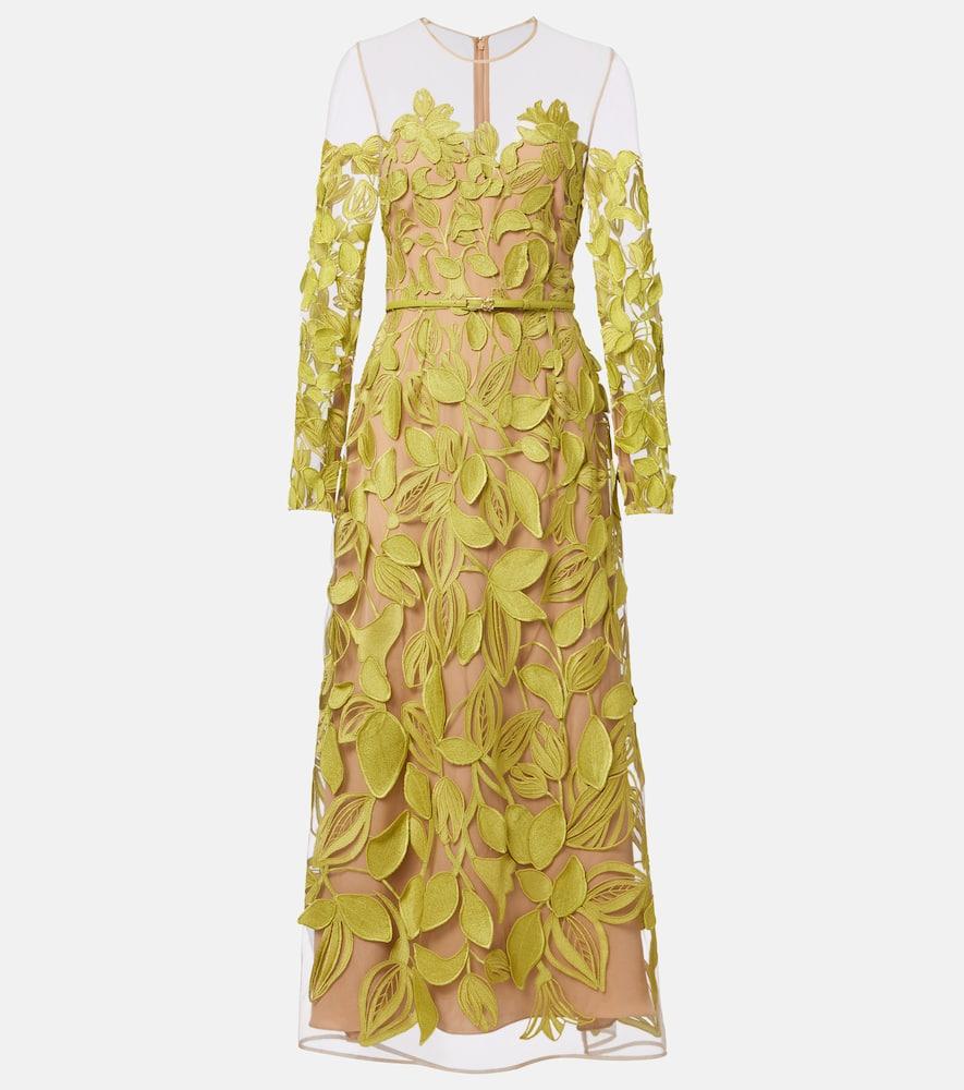 elie saab embroidered silk