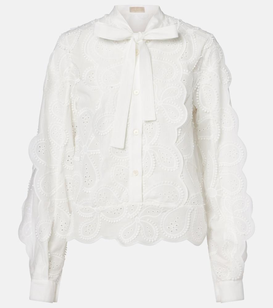 elie saab embroidered tie