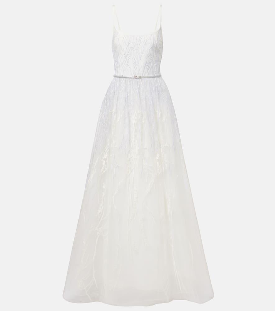 elie saab embroidered tulle gown