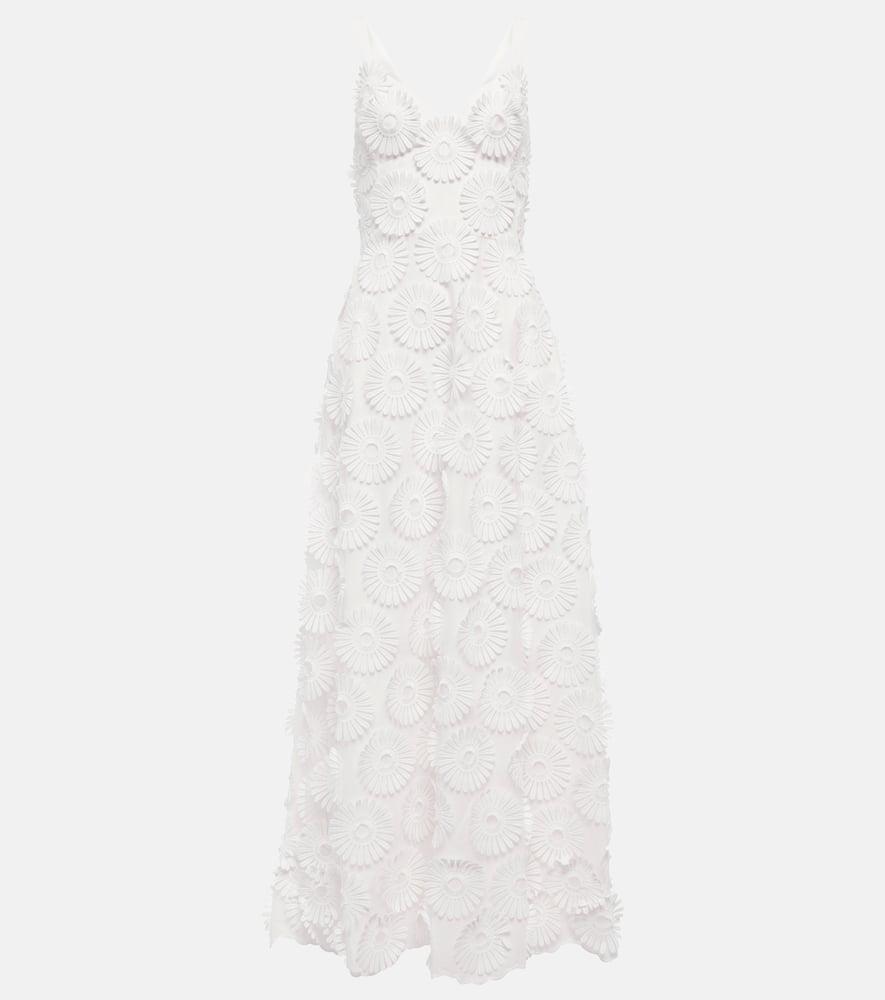 elie saab floral appliqué gown