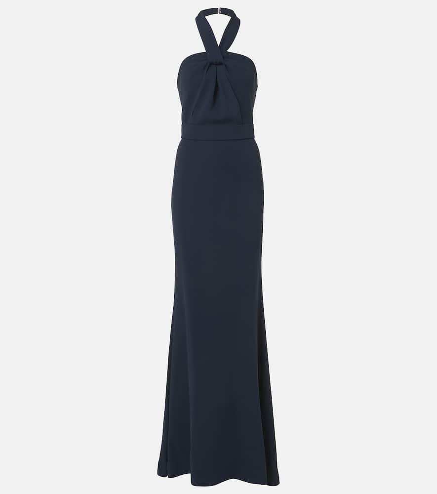 elie saab halterneck cady gown