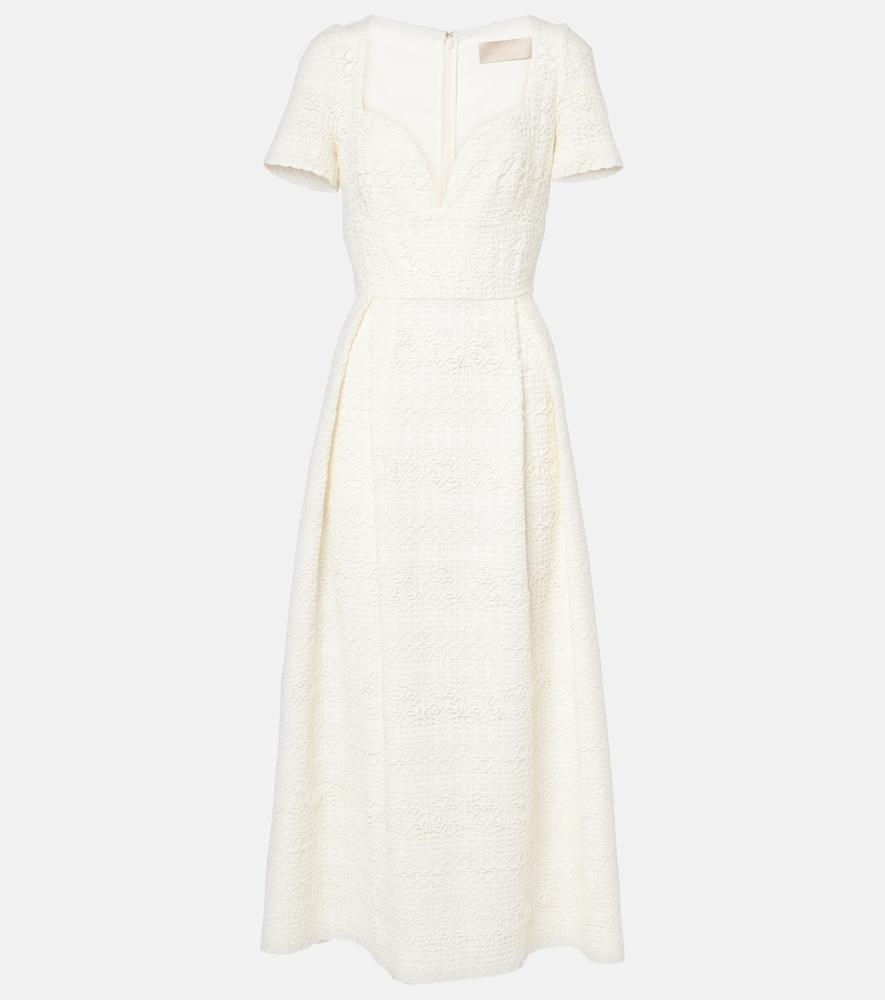 elie saab macramé midi dress