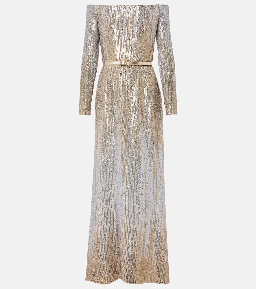 elie saab sequined off