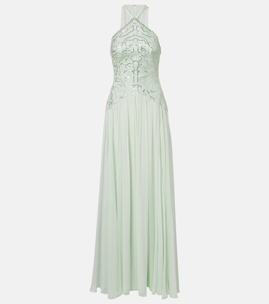 elie saab sequined silk