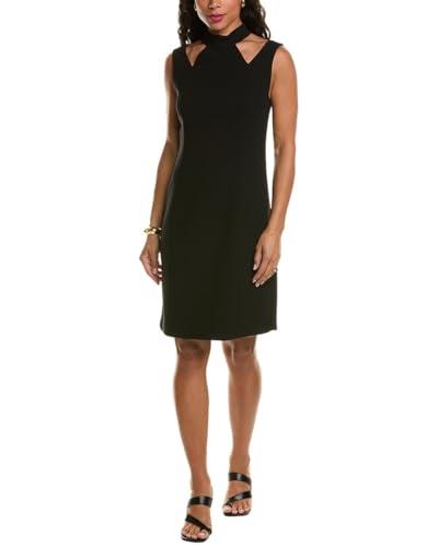 elie tahari womens cutout sheath dress, 4, black