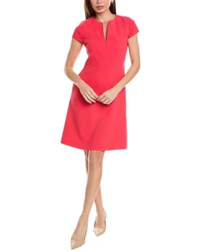 elie tahari womens dart neck a-line dress, 6 multi-colored