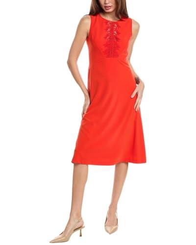 elie tahari womens lace applique midi dress, 4