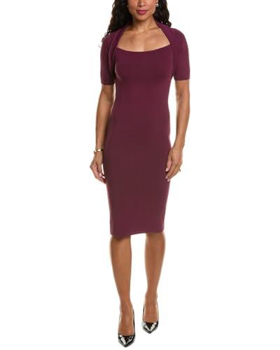 elie tahari womens shrug sweaterdress, xs, purple