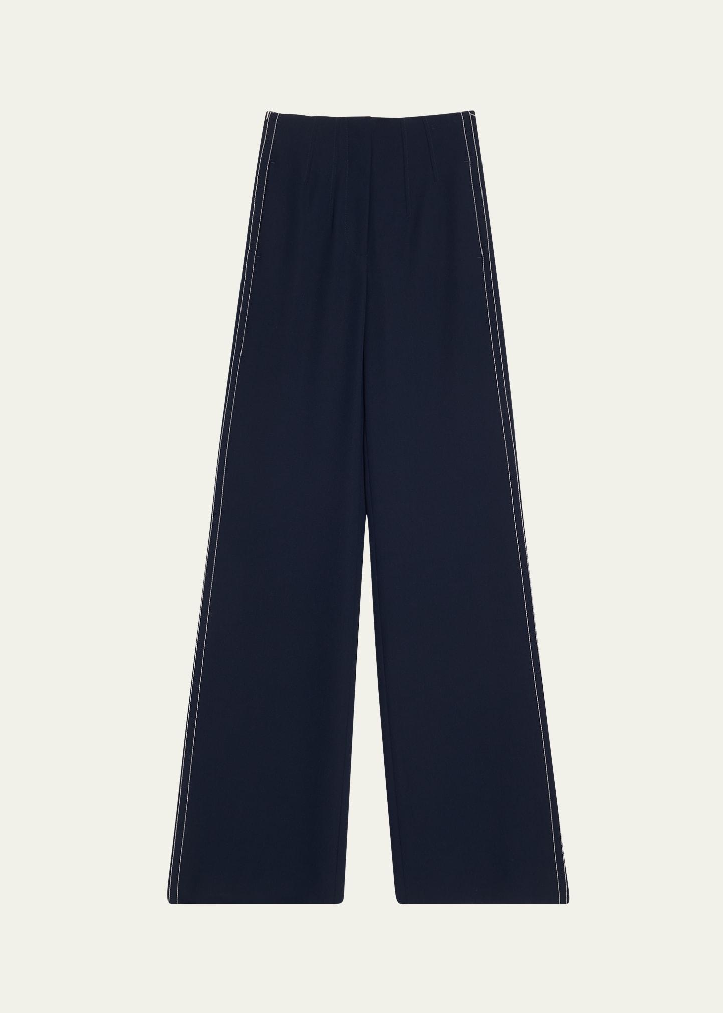 elin wide-leg side stripe pants
