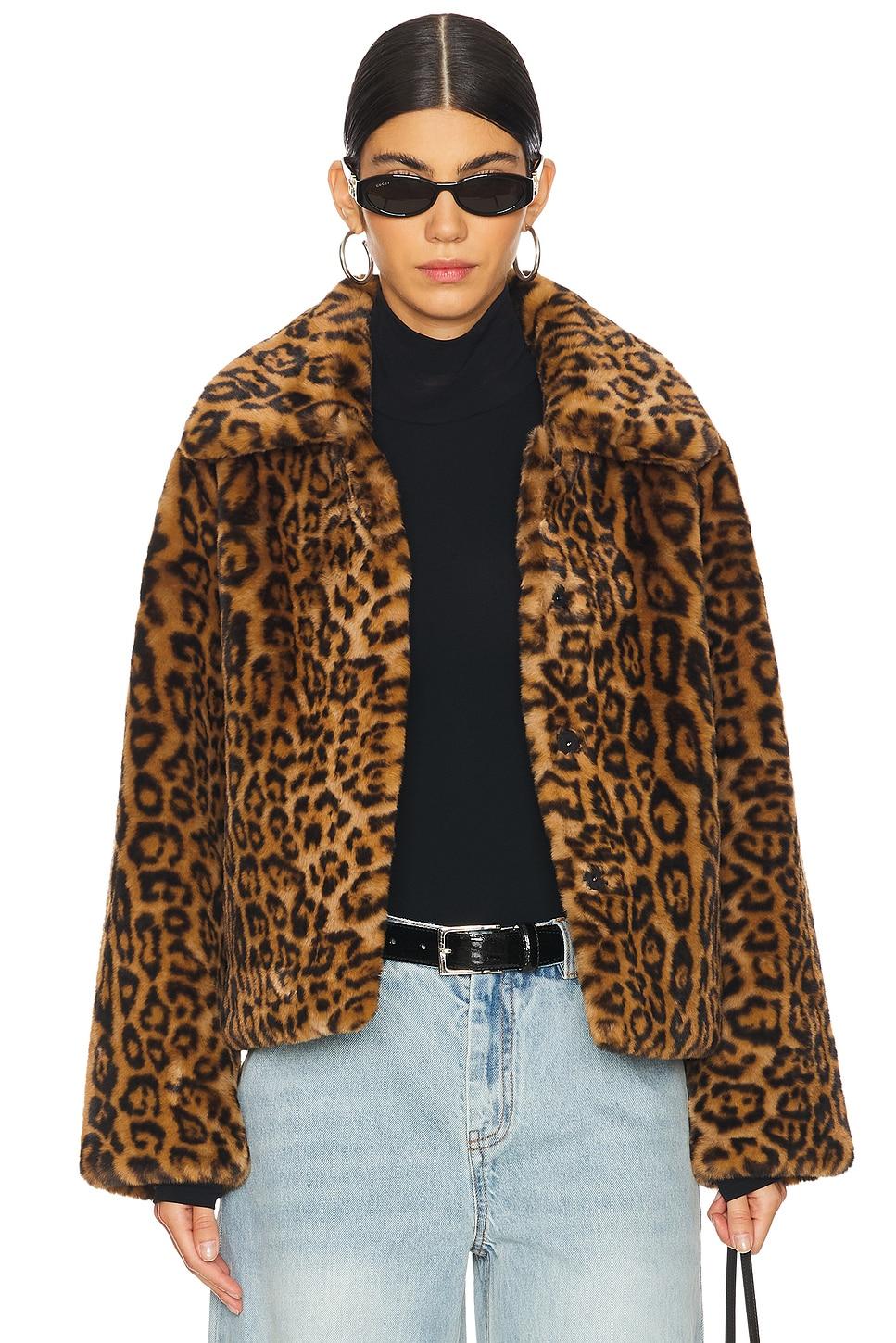elis leopard short coat