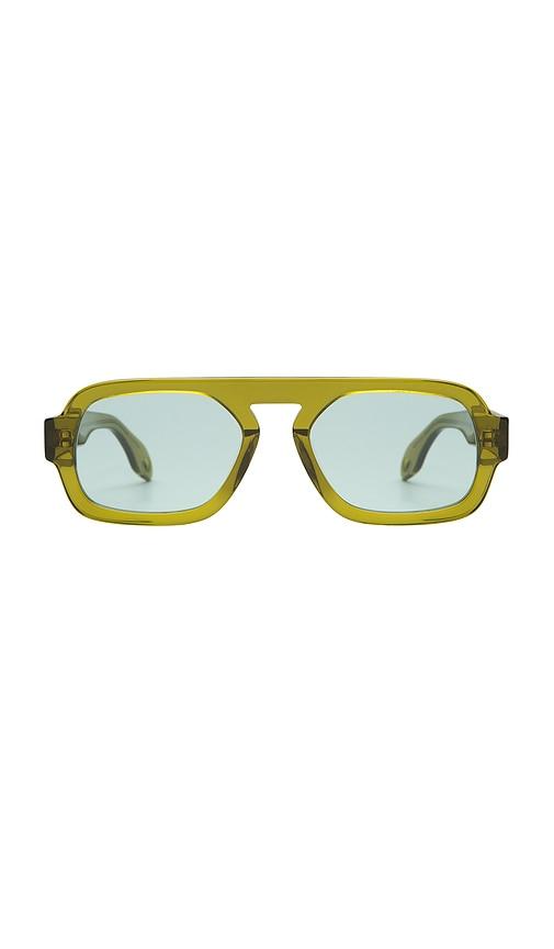 elisa johnson mini jane sunglasses in olive.