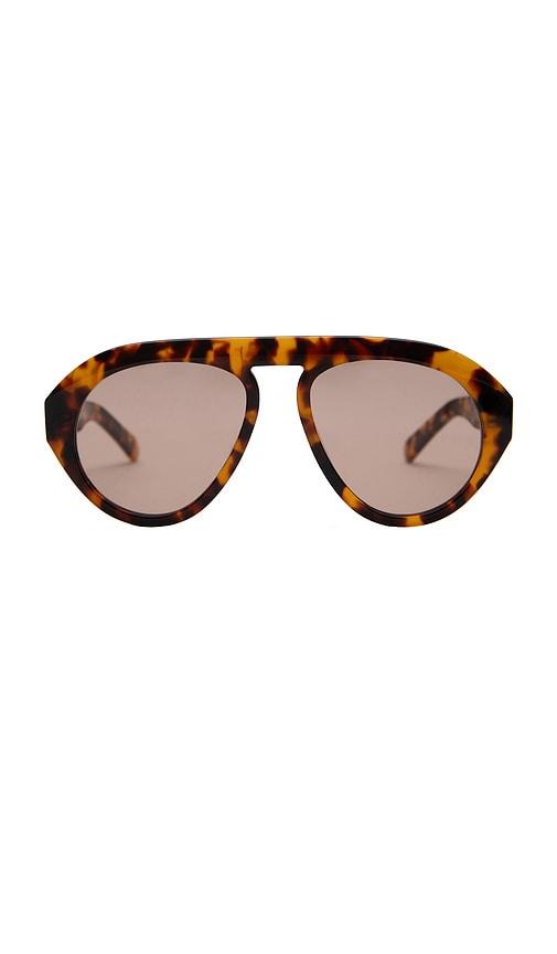 elisa johnson val sunglasses in brown.