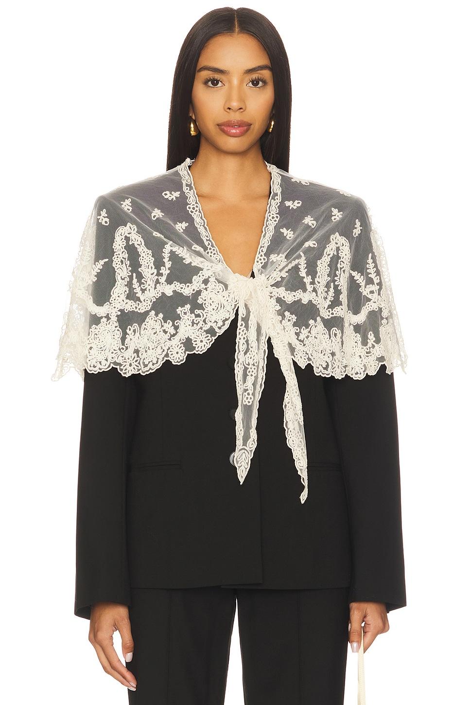 elisa tropical wool capelet jacket