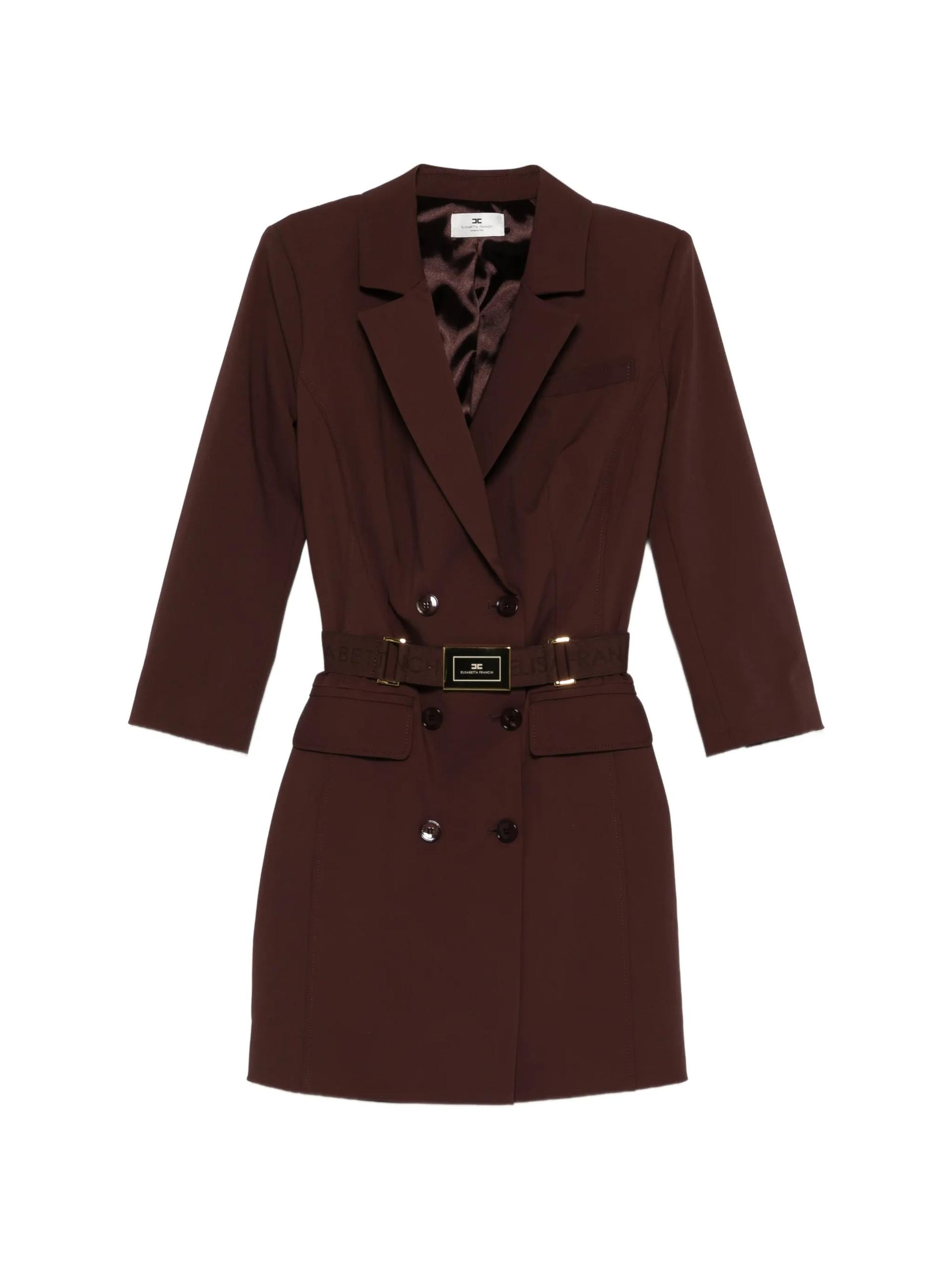 elisabetta franchi abito brown - women