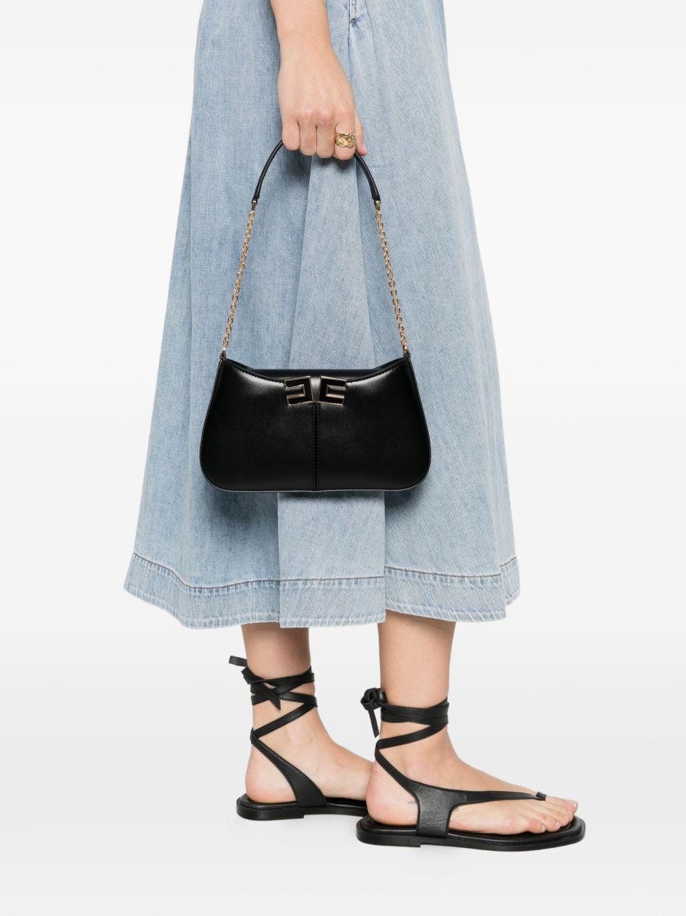 elisabetta franchi bags black polyurethane polyester - women