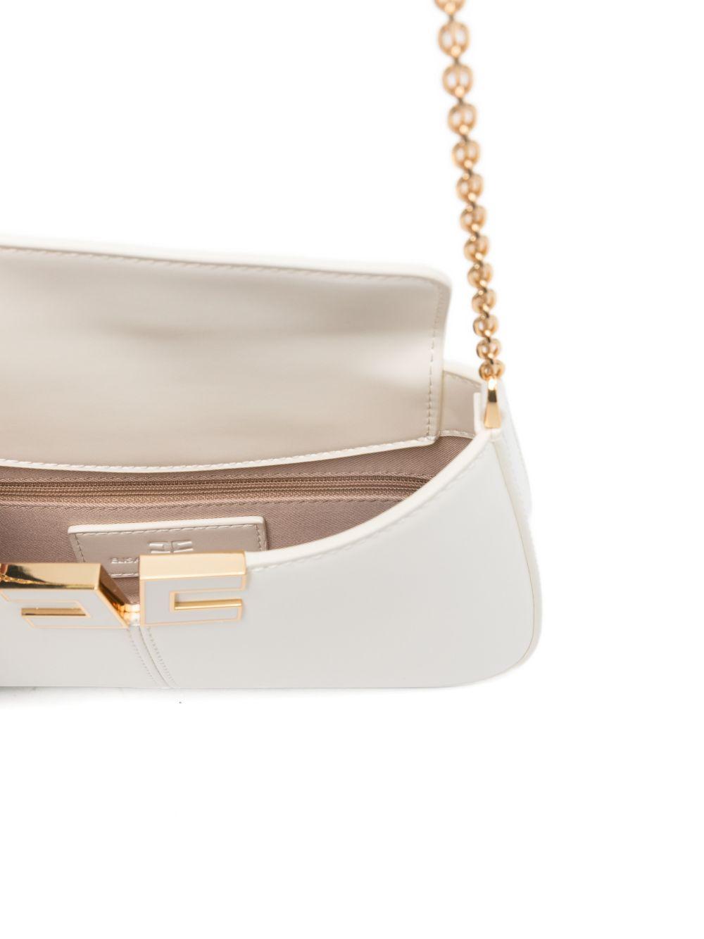 elisabetta franchi bags ivory polyurethane polyester - women