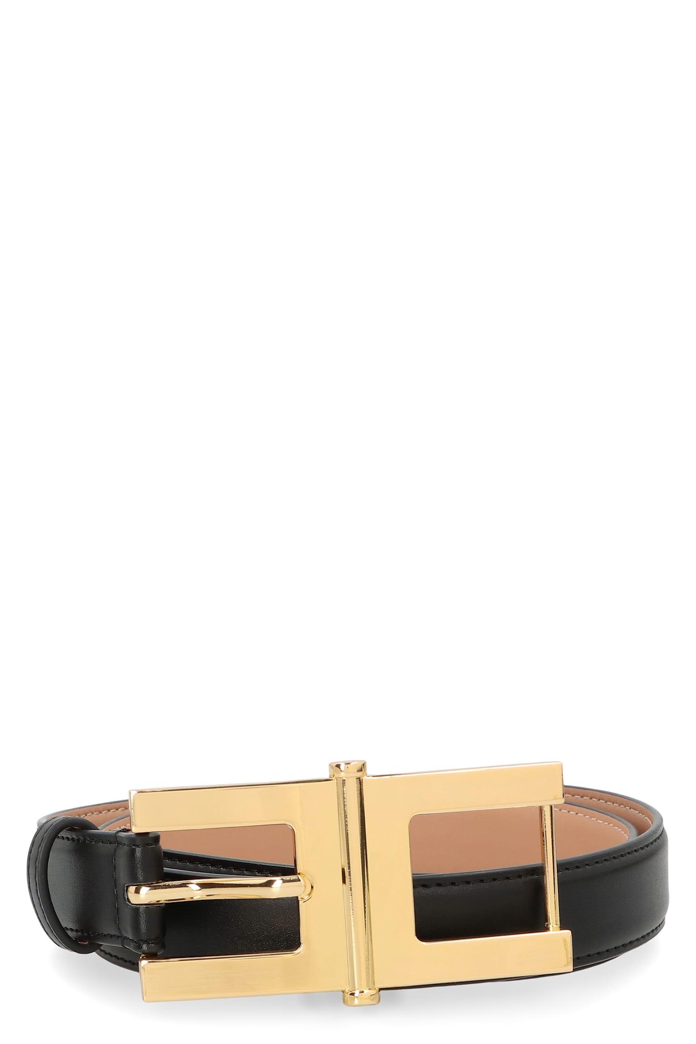 elisabetta franchi belt with logo buckle