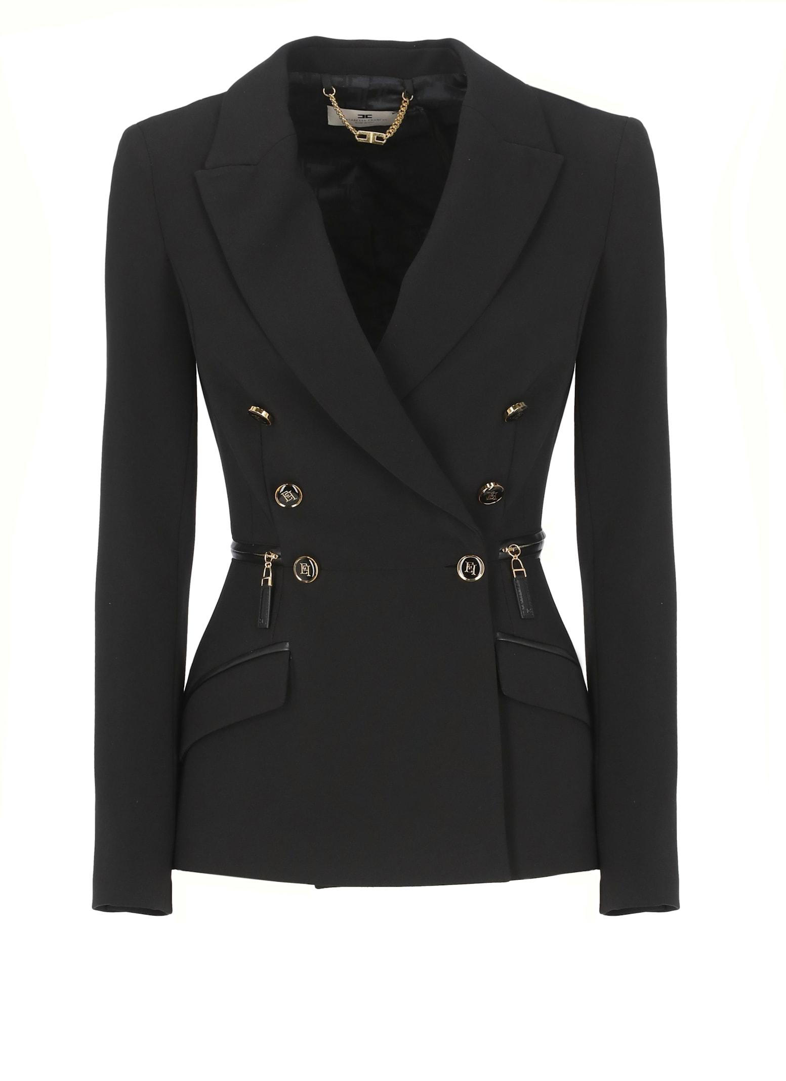 elisabetta franchi black blazer