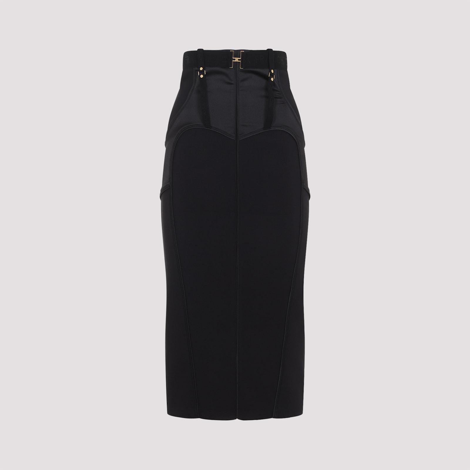 elisabetta franchi bondage skirt