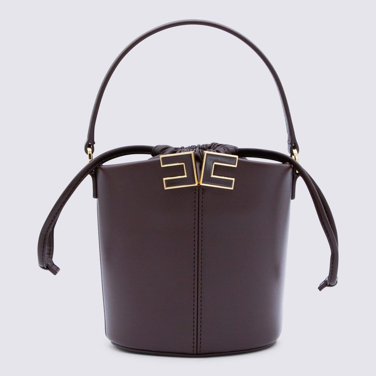 elisabetta franchi brown satchel