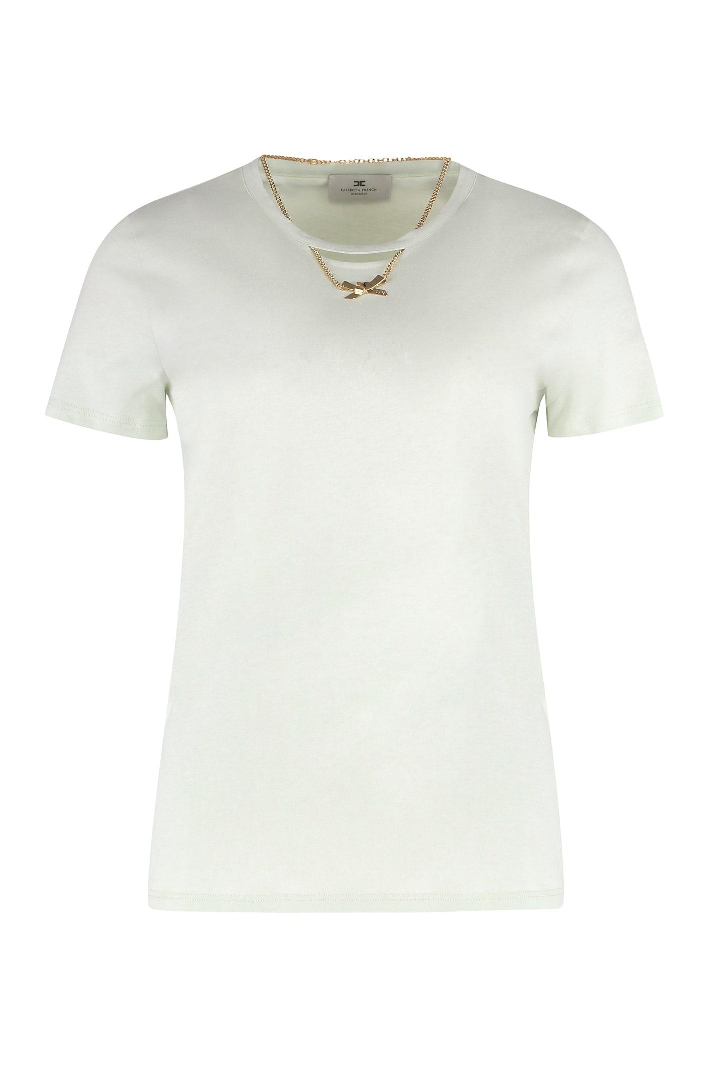 elisabetta franchi cotton t-shirt
