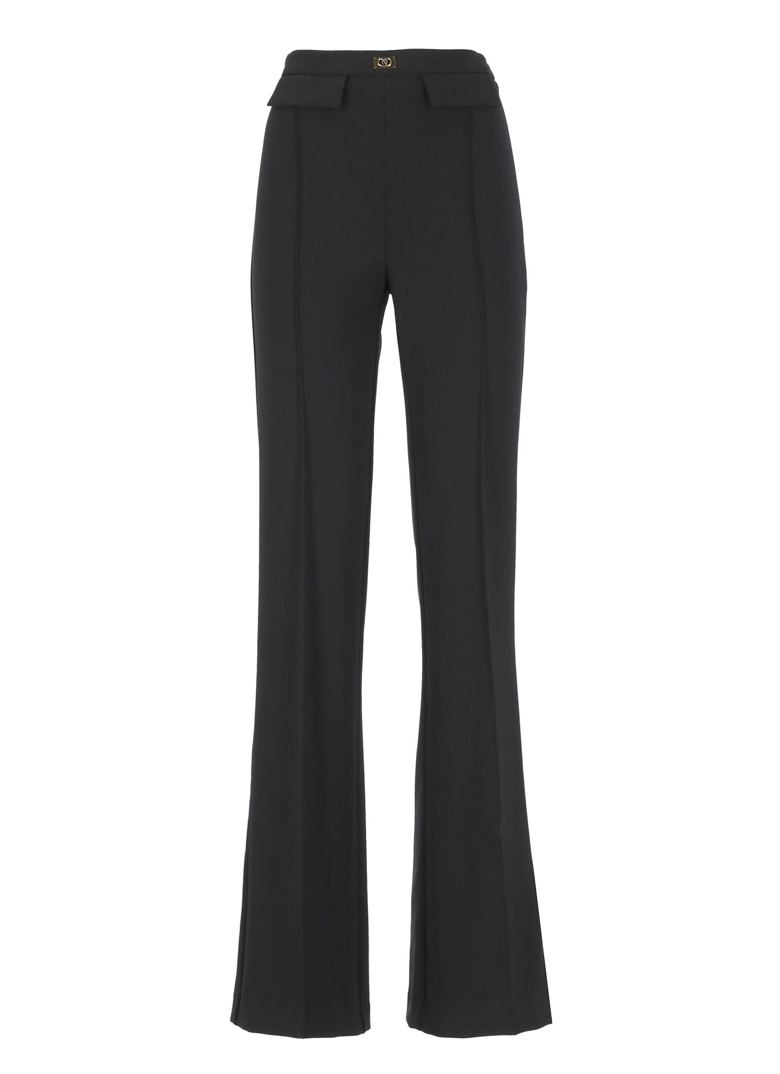 elisabetta franchi crepe pants