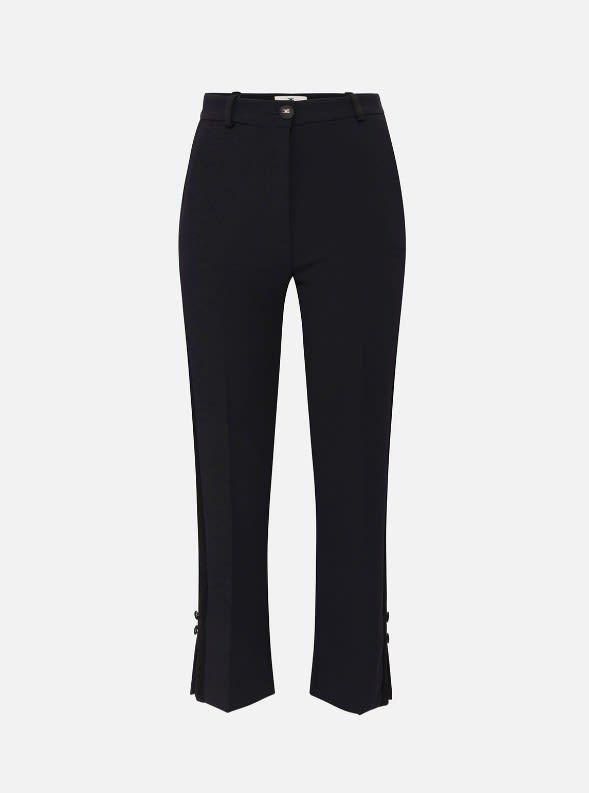 elisabetta franchi cropped flared trousers