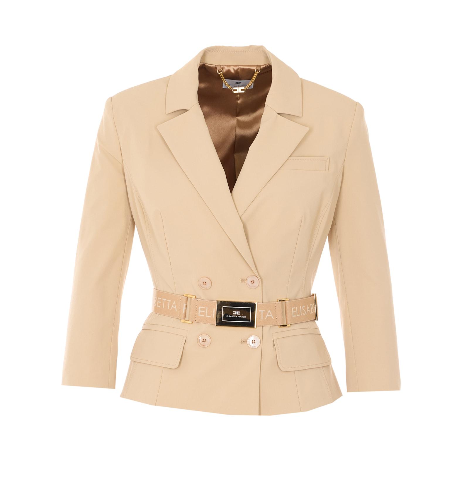 elisabetta franchi cropped jacket