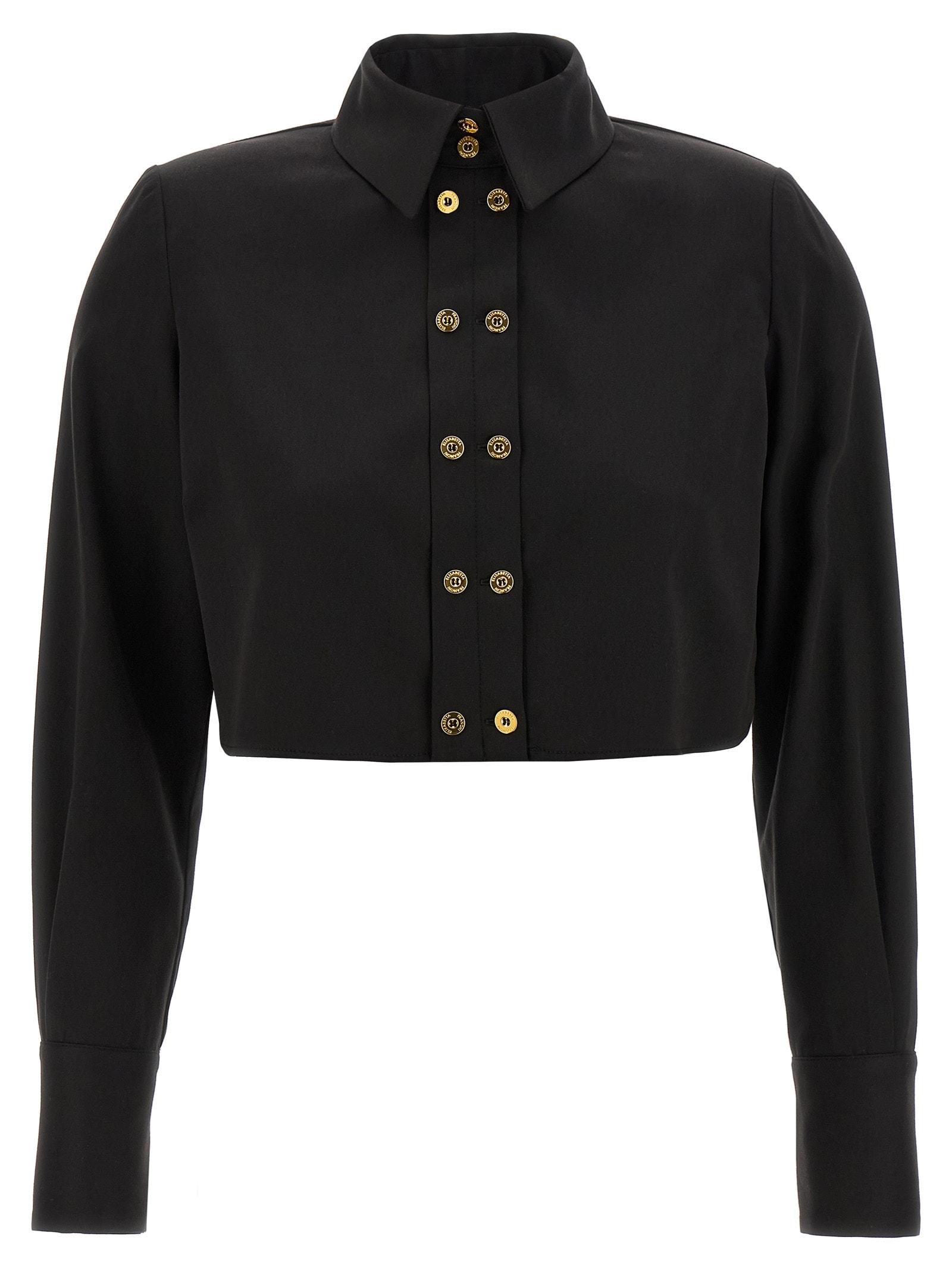 elisabetta franchi cropped shirt