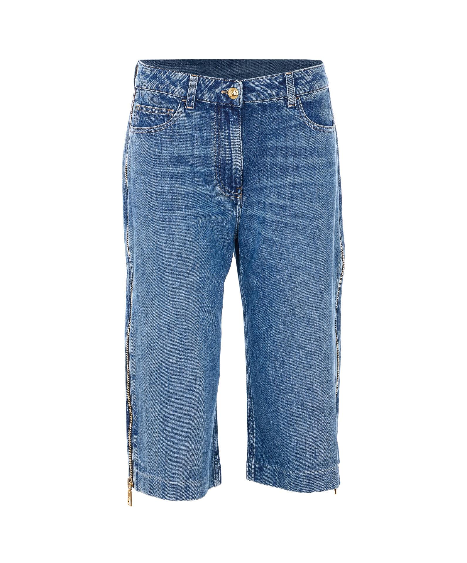 elisabetta franchi denim bermuda