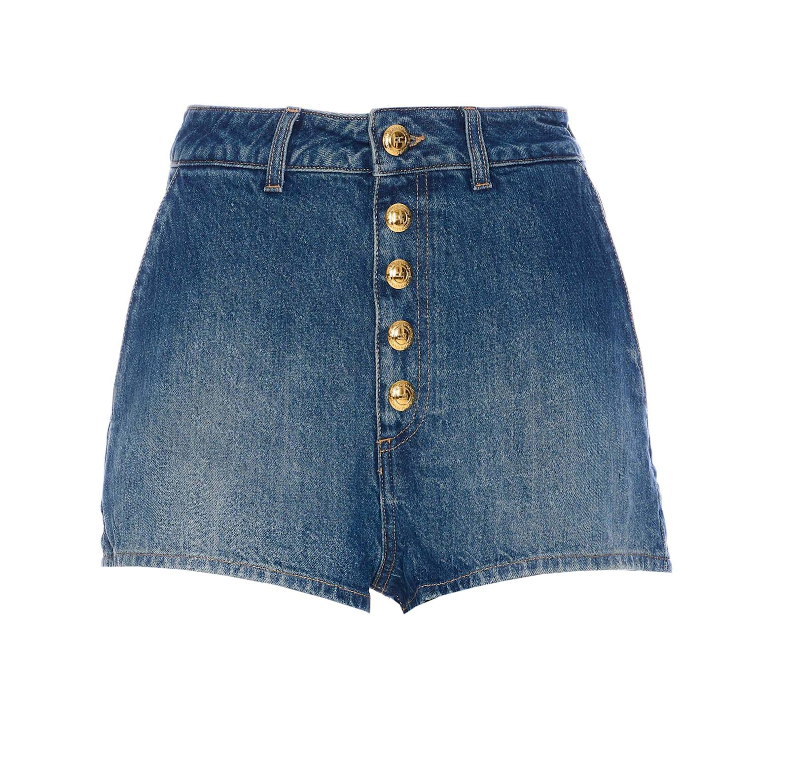 elisabetta franchi denim shorts