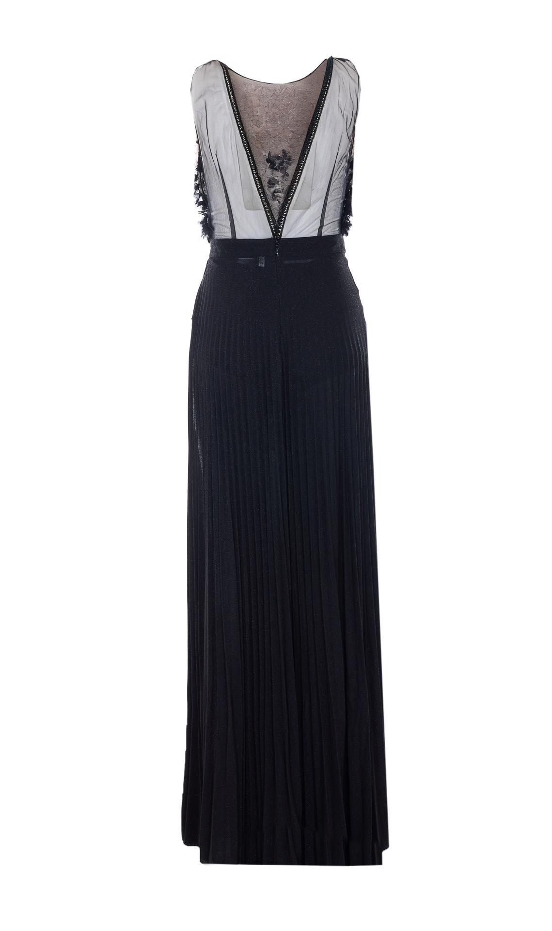elisabetta franchi dresses black polyamde - women