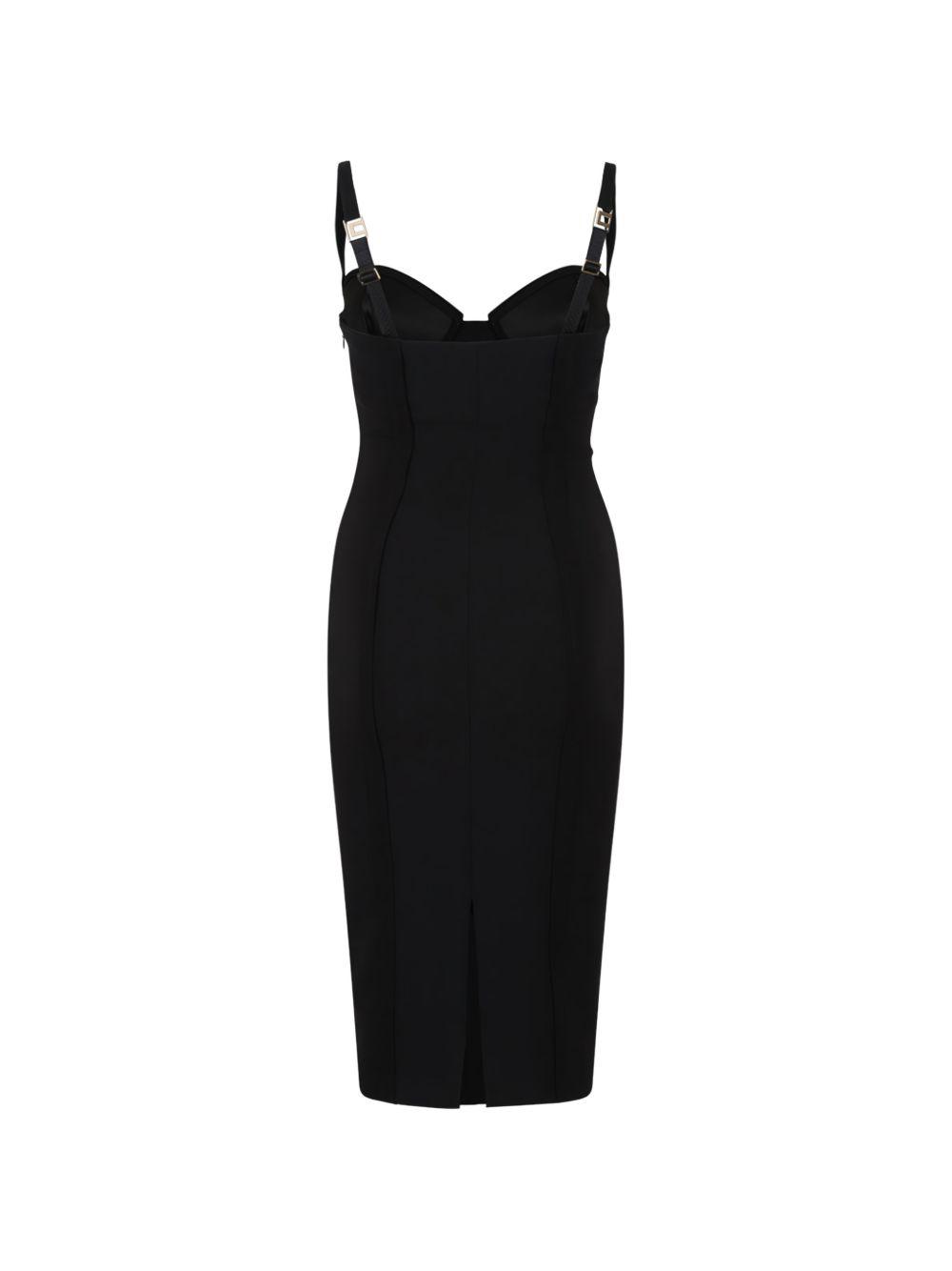 elisabetta franchi dresses black polyester - women