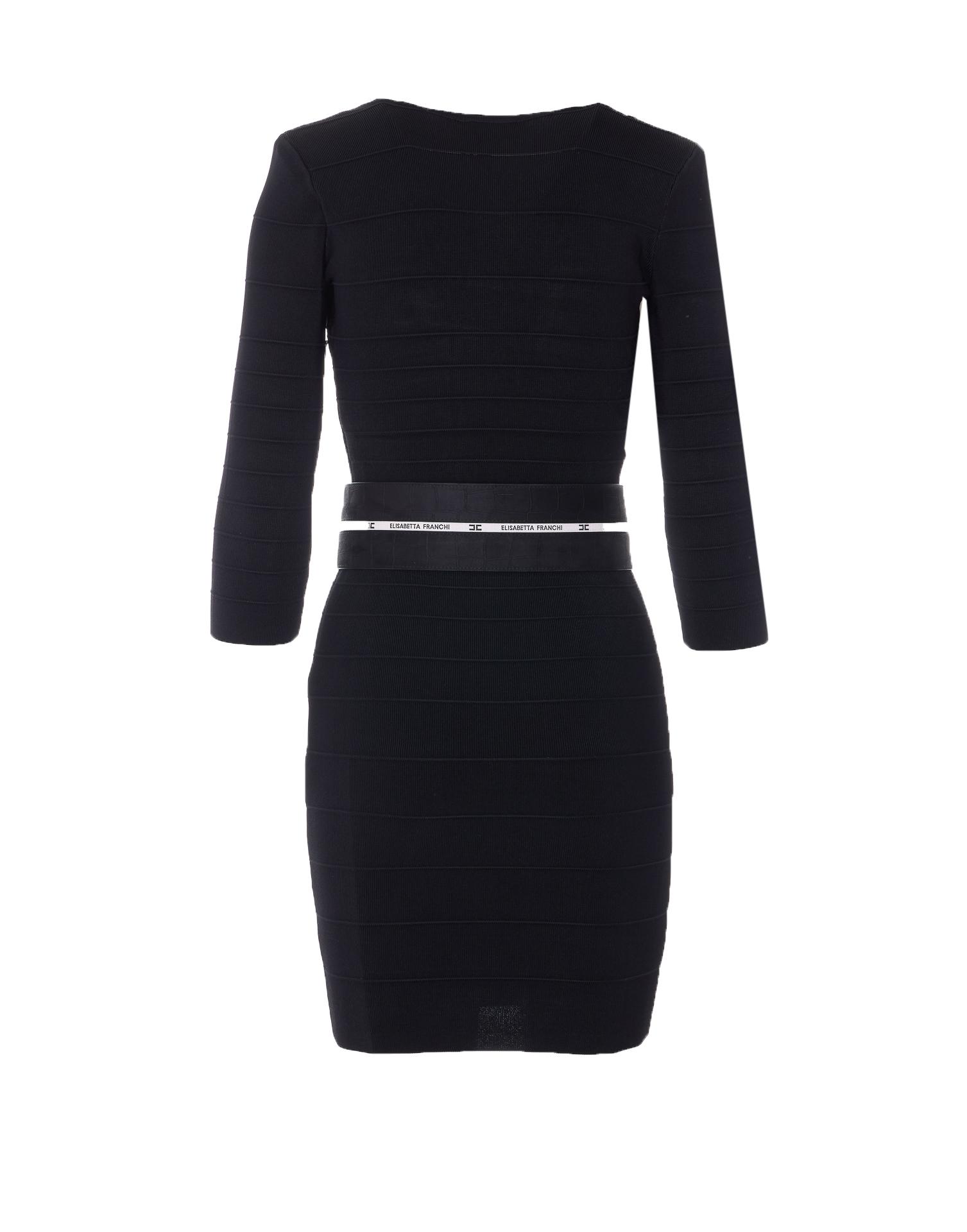 elisabetta franchi dresses black viscose - women