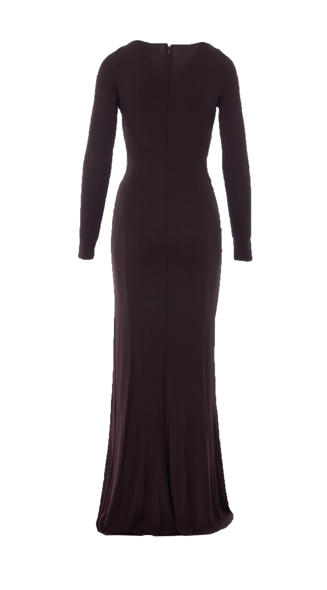 elisabetta franchi dresses brown viscose - women