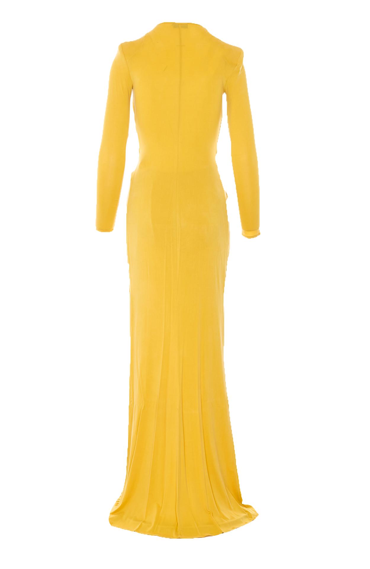 elisabetta franchi dresses yellow cupro - women