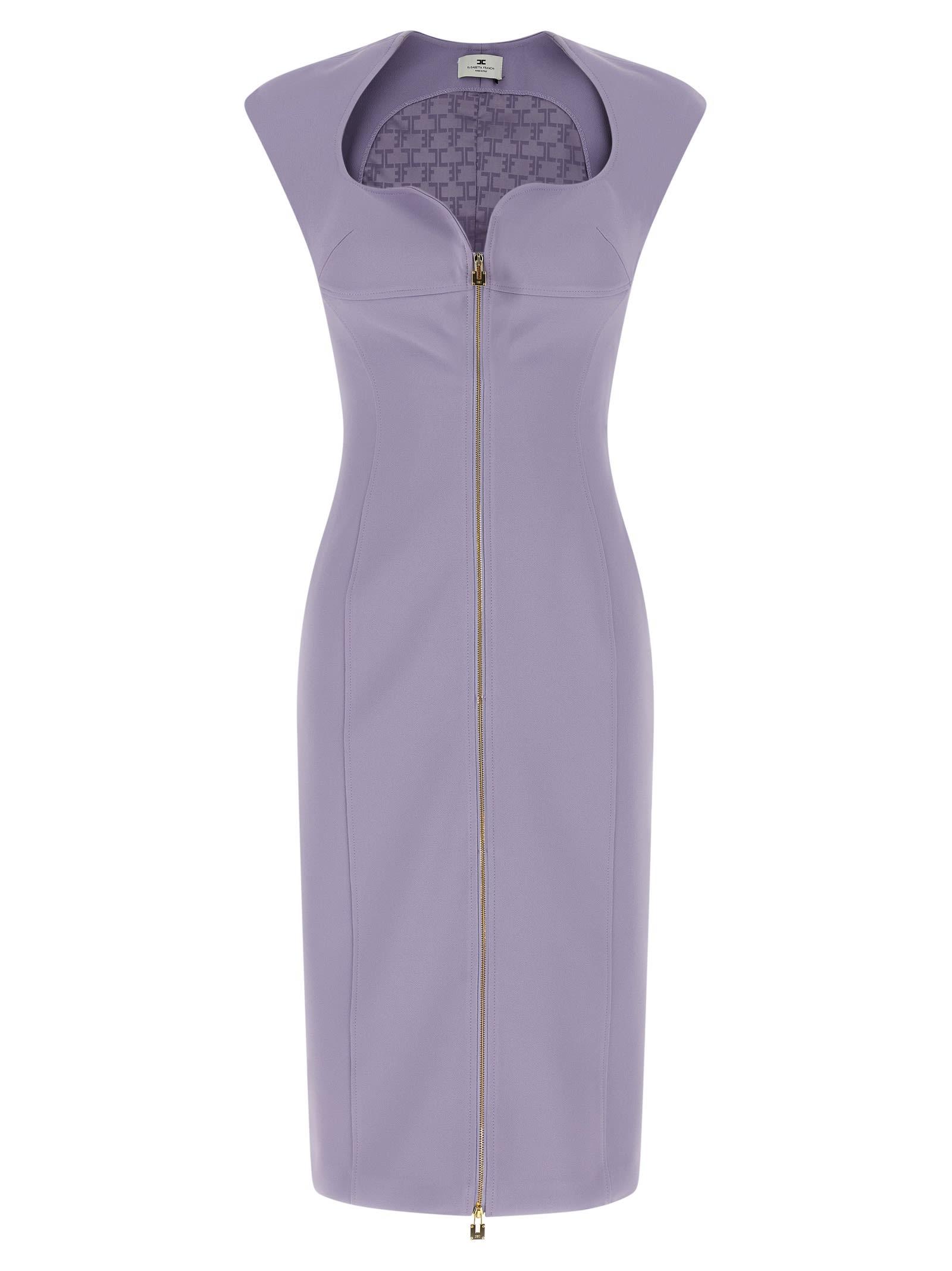 elisabetta franchi heart-shaped neckline dress