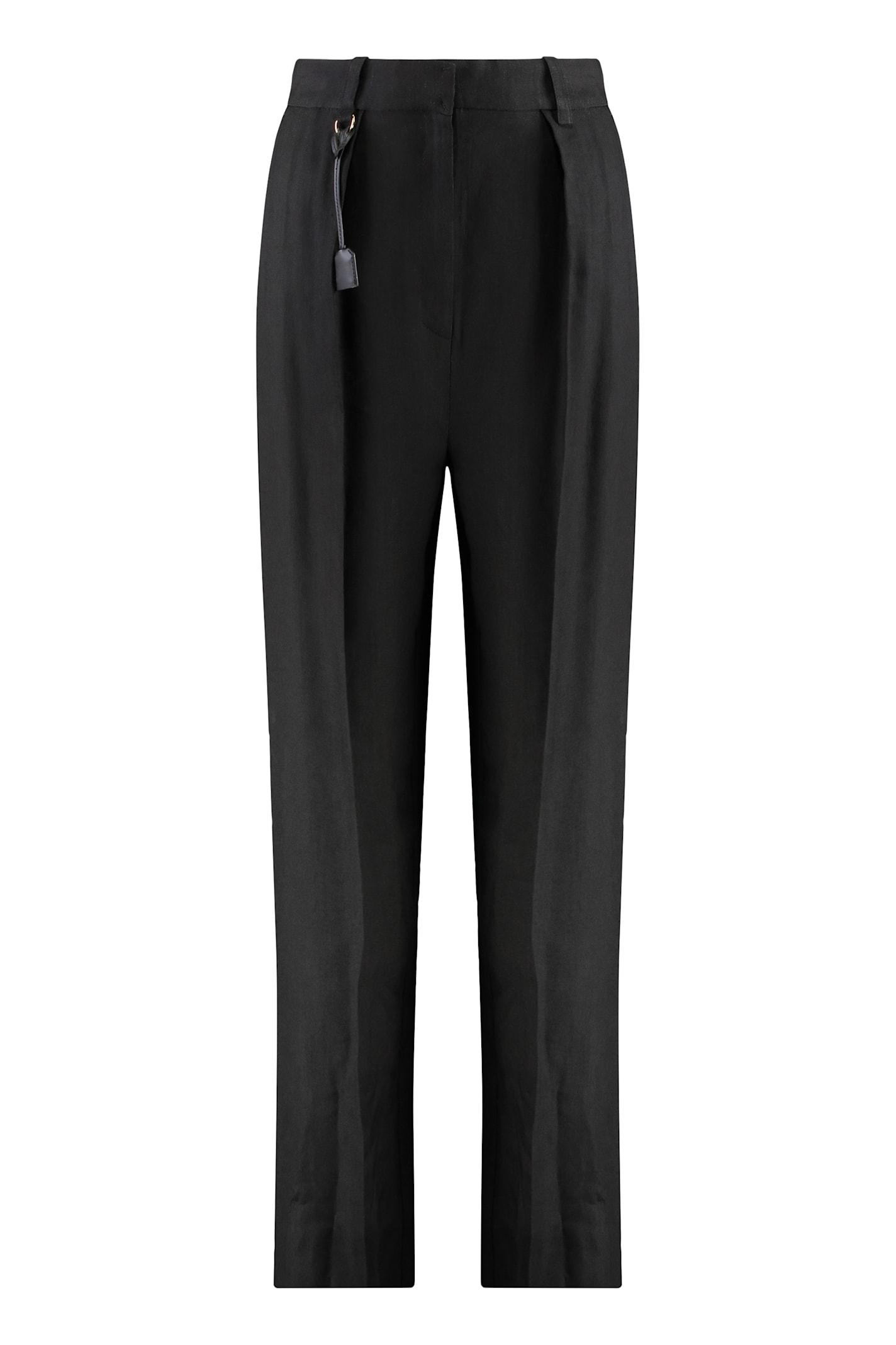 elisabetta franchi high-waist wide-leg trousers