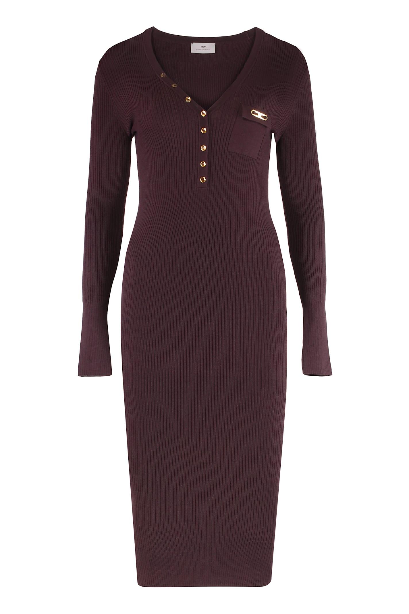 elisabetta franchi i live in ribbed knit.