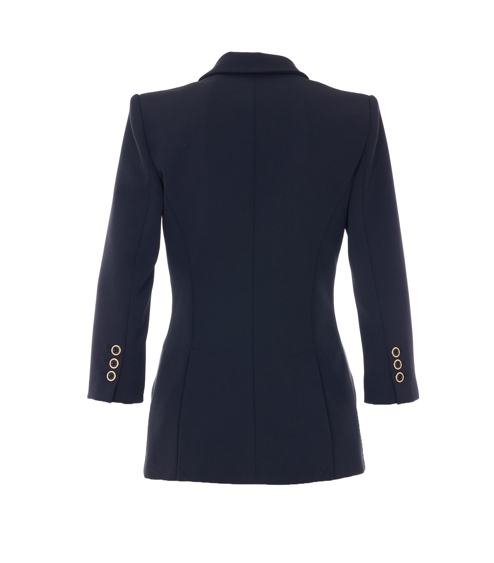 elisabetta franchi jackets black polyester - women