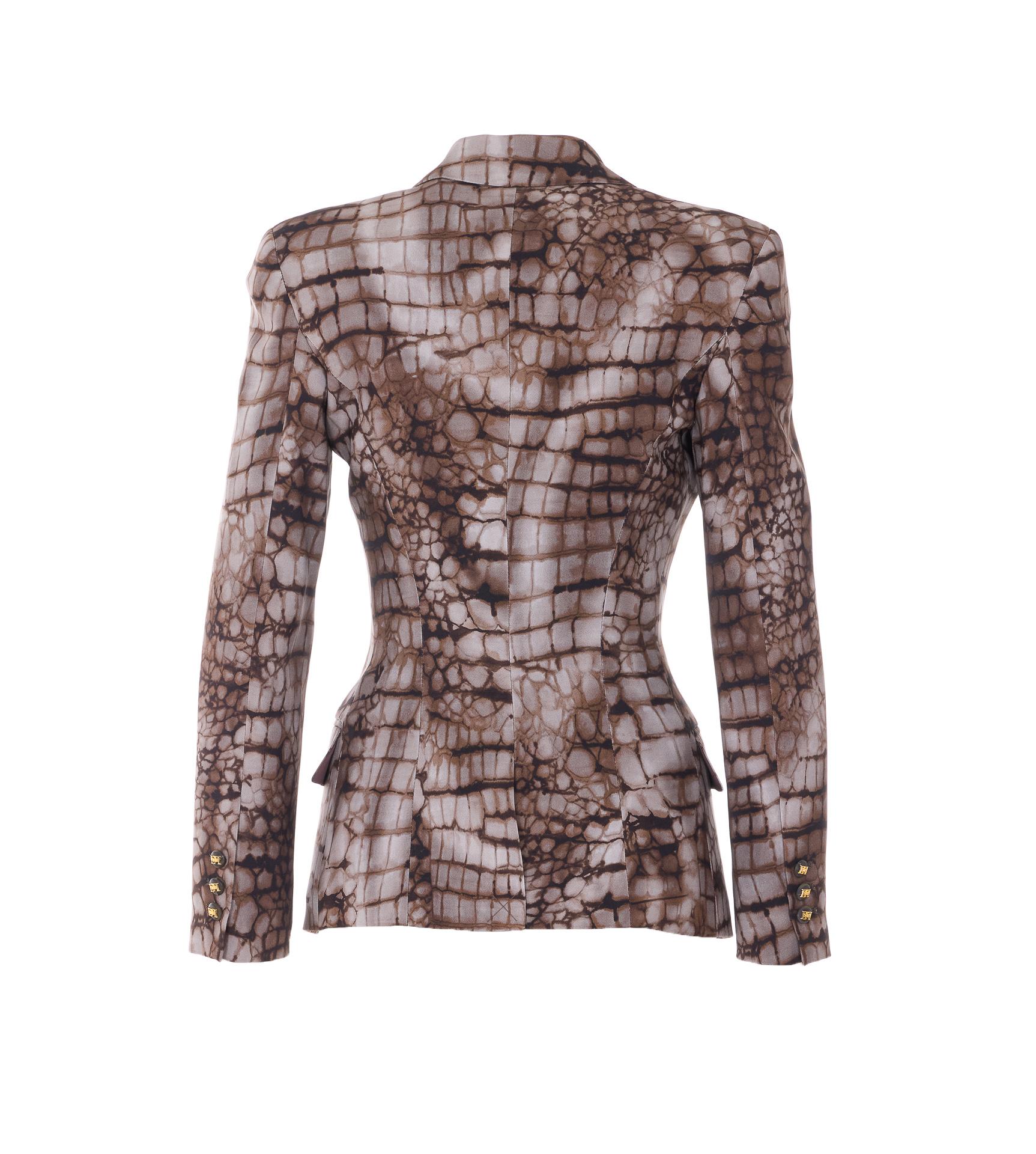 elisabetta franchi jackets brown viscose - women