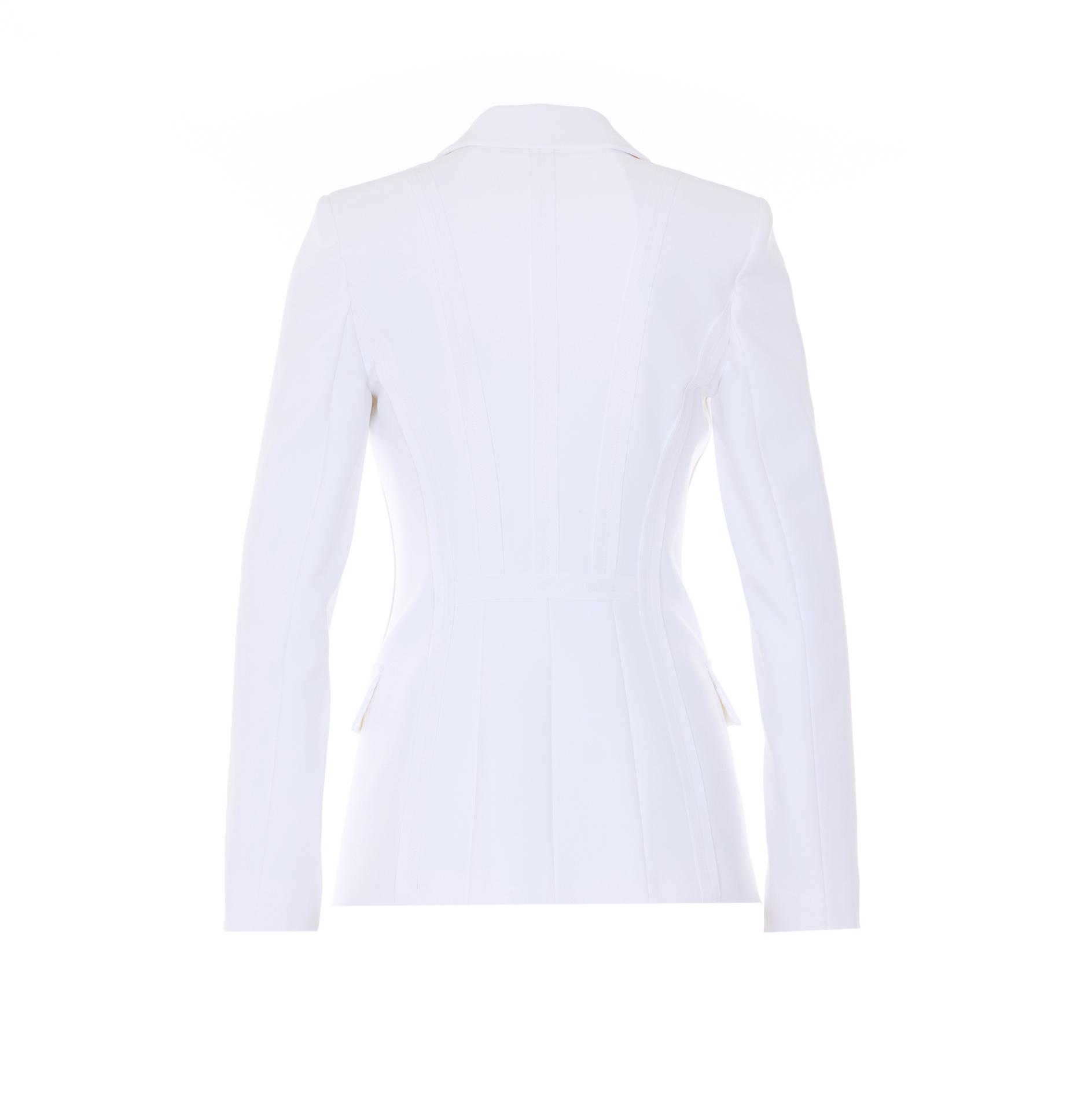 elisabetta franchi jackets white polyester - women